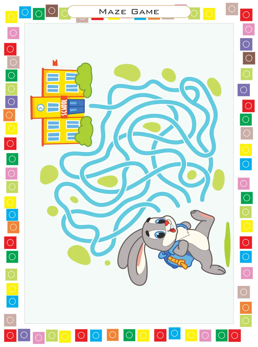 Maze Game Anak: Permainan Labirin untuk Melatih Konsentrasi dan Kemampuan Memecahkan Masalah - Lembar Kerja TK Labirin & Puzzle
