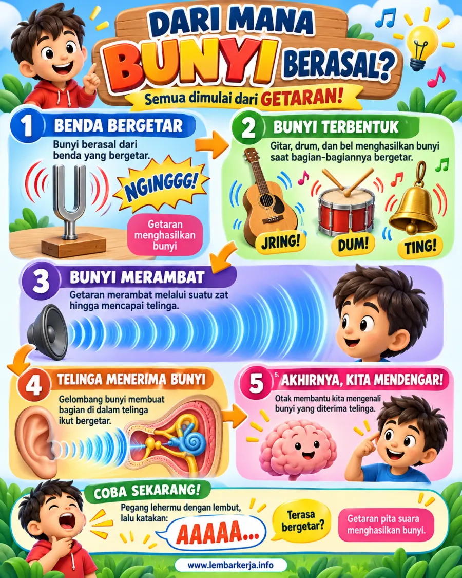 Preview Dari Mana Bunyi Berasal Proses Perambatan Getaran Suara