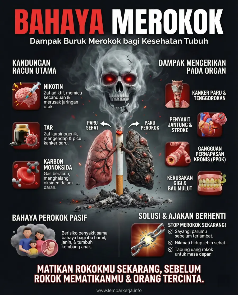 Preview Bahaya Merokok Dampak Racun dan Organ Tubuh