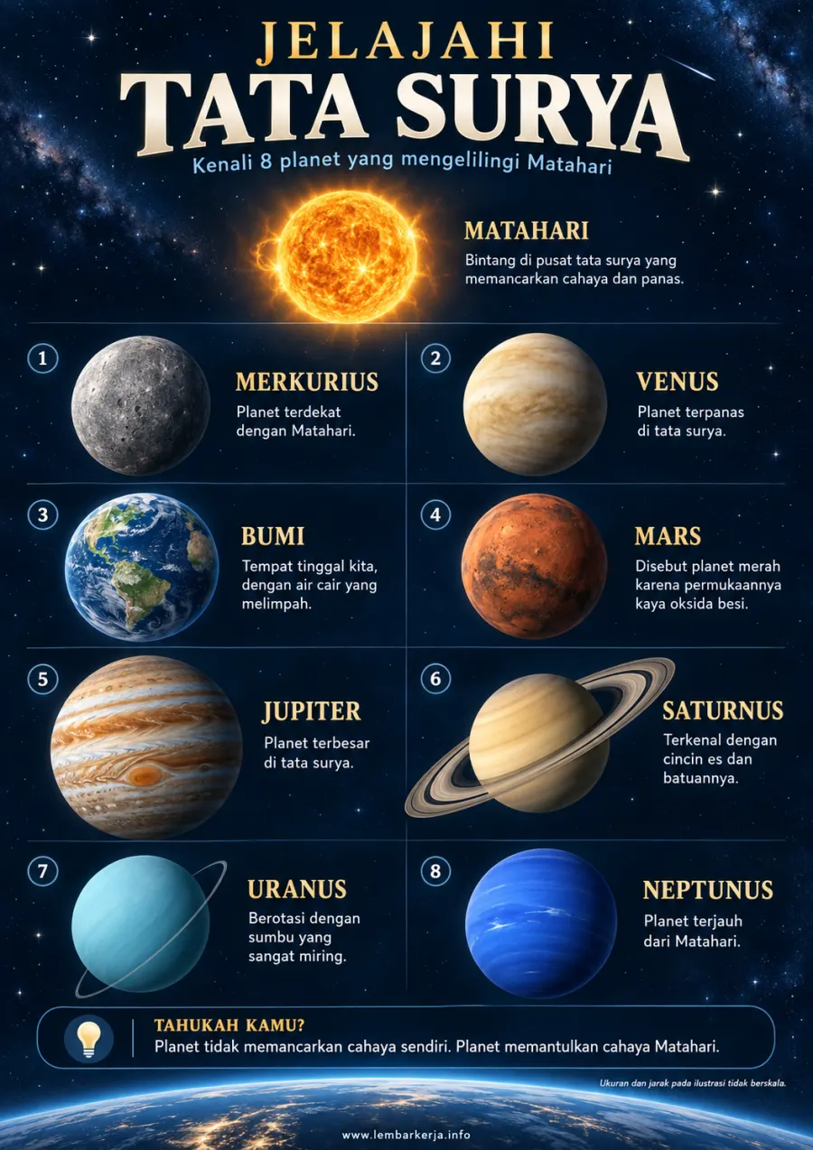 Preview Jelajahi Tata Surya Mengenal Delapan Planet