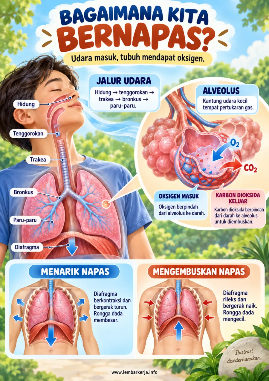 Preview Bagaimana Kita Bernapas Sistem Pernapasan Manusia