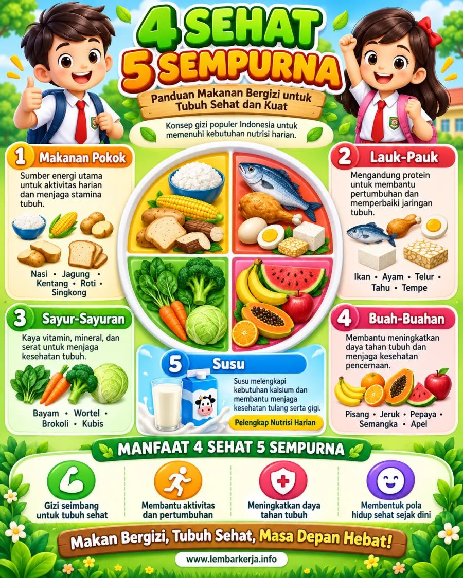 Preview Empat Sehat Lima Sempurna Panduan Gizi Seimbang Anak