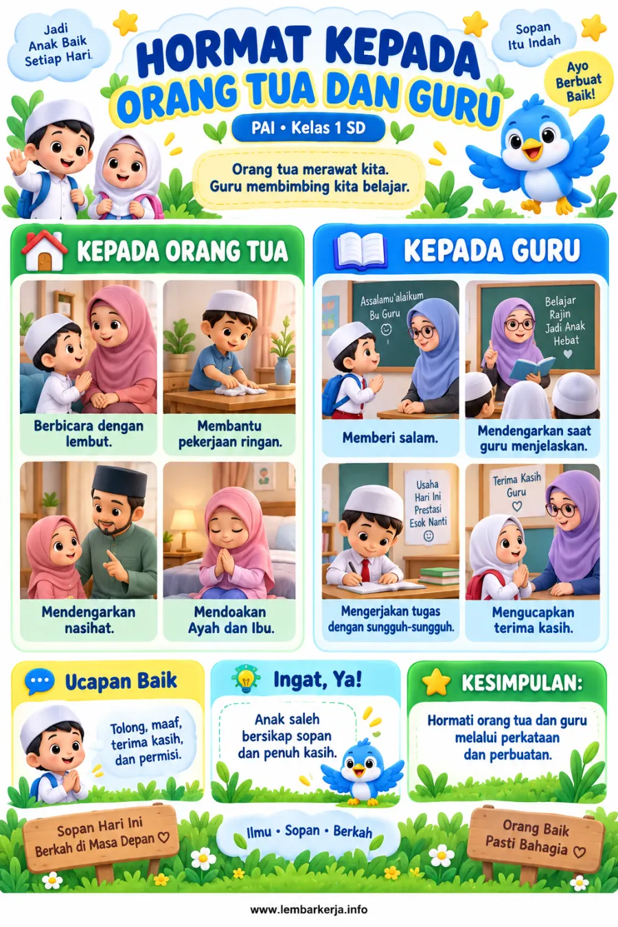 Preview Hormat Kepada Orang Tua dan Guru Adab dan Akhlak