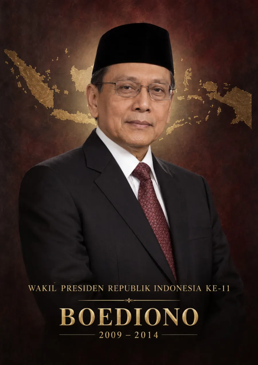 Wakil Presiden Republik Indonesia ke 11 Boediono Periode 2009 2014 - Poster / Infografis Umum Infografis Pancasila & Civics