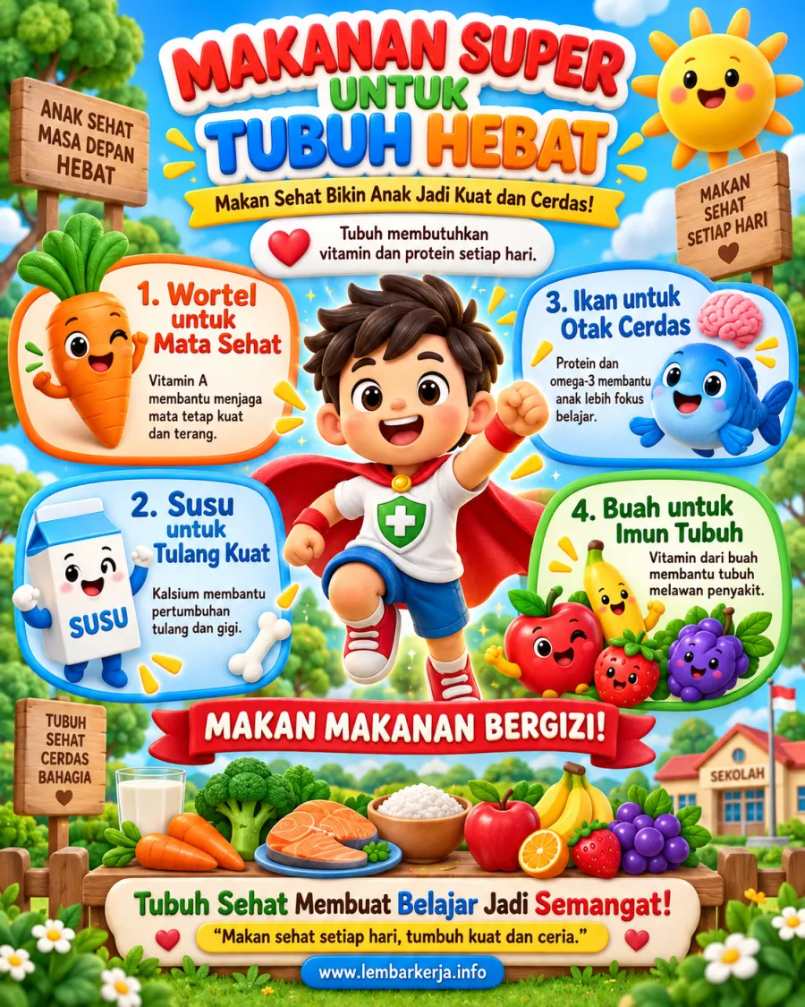 Preview Makanan Super untuk Tubuh Hebat Gizi Sehat Anak
