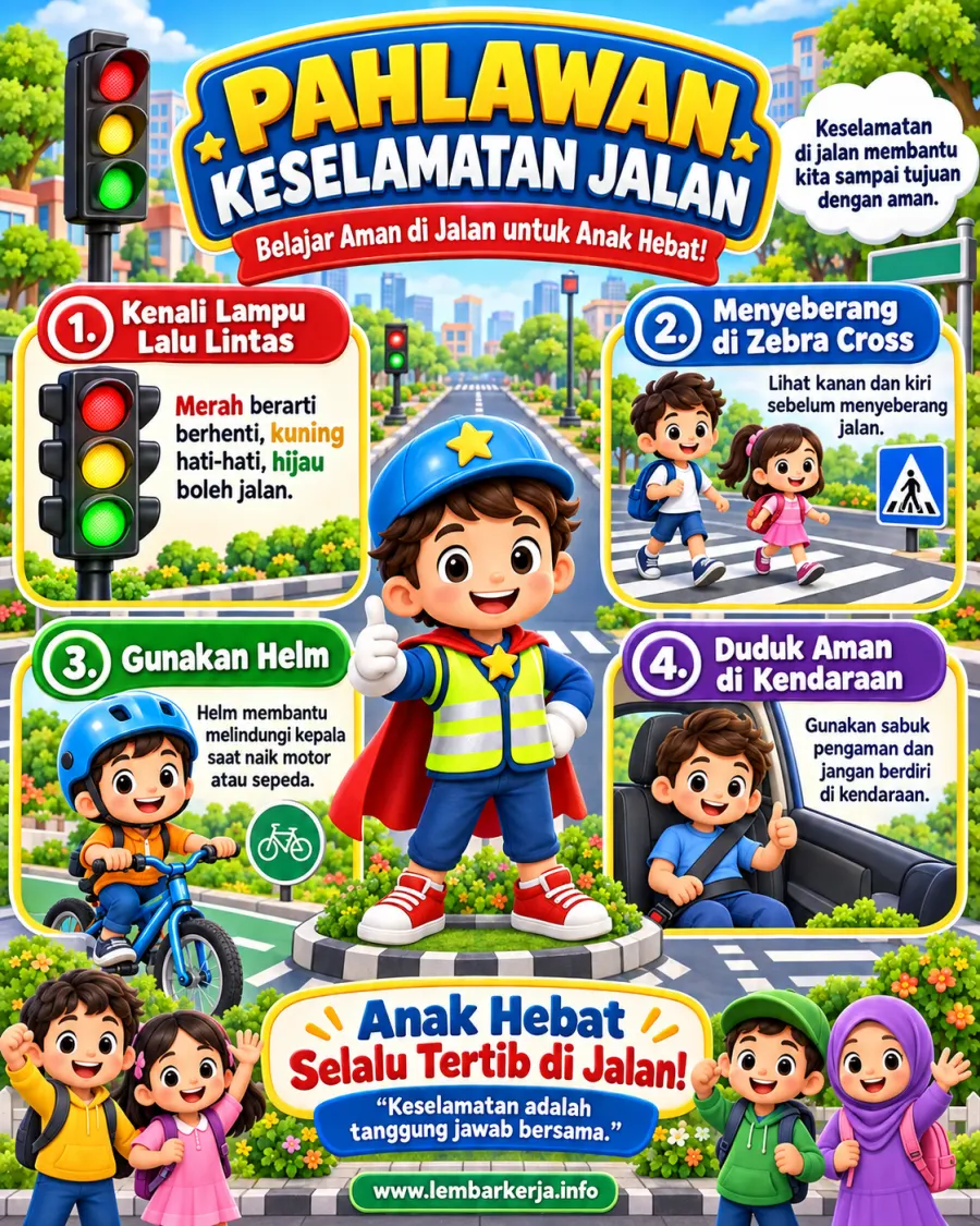 Preview Pahlawan Keselamatan Jalan Aturan Tertib Lalu Lintas Anak