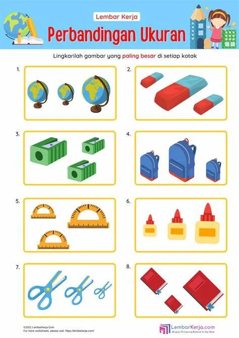 Preview Perbandingan Ukuran Lingkarilah Gambar Paling Besar