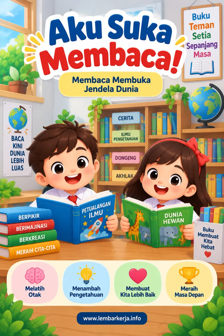 Preview Aku Suka Membaca Membuka Jendela Dunia
