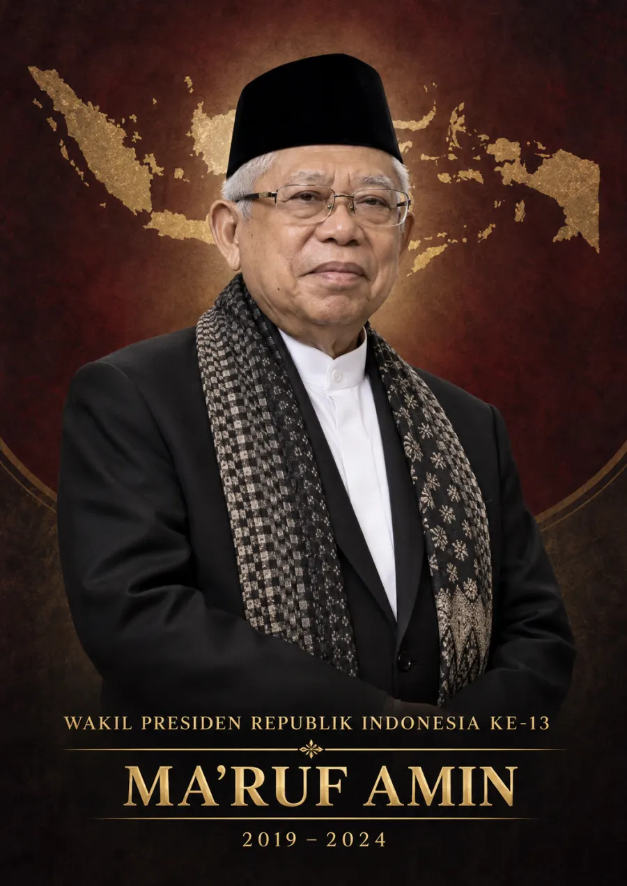Wakil Presiden Republik Indonesia ke 13 Maruf Amin Periode 2019 2024 - Poster / Infografis Umum Infografis Pancasila & Civics