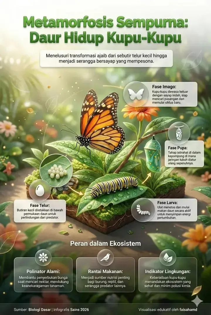 Preview Daur Hidup Kupu Kupu Metamorfosis Sempurna Telur Hingga Imago