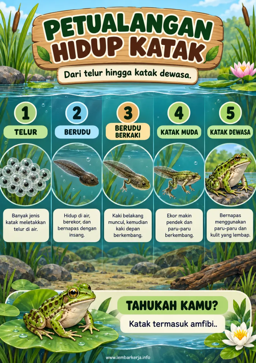 Preview Petualangan Metamorfosis Katak Daur Hidup