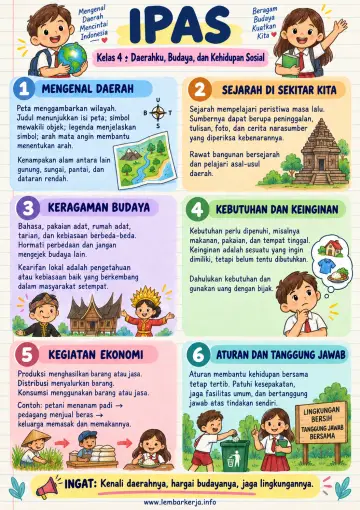 Mengenal Peta Daerah Judul Simbol dan Legenda - Poster / Infografis
