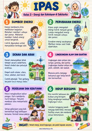 Energi dan Kehidupan di Sekitarku Rangkuman Inti - Rangkuman Materi