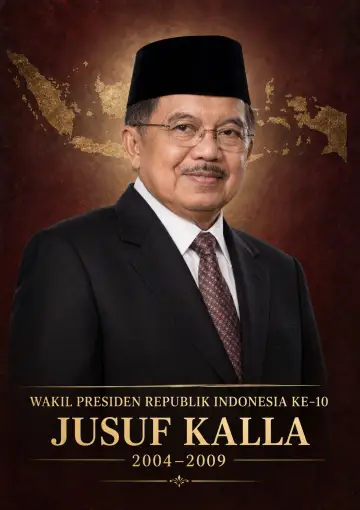 Wakil Presiden Republik Indonesia ke 10 Jusuf Kalla Periode 2004 2009 - Poster / Infografis