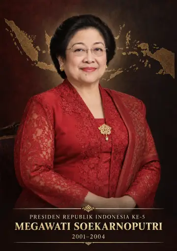 Presiden Republik Indonesia ke 5 Megawati Soekarnoputri Periode 2001 2004 - Poster / Infografis